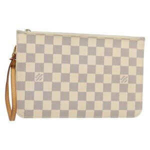 LOUIS VUITTON Damier Azur Neverfull MM Pouch LV